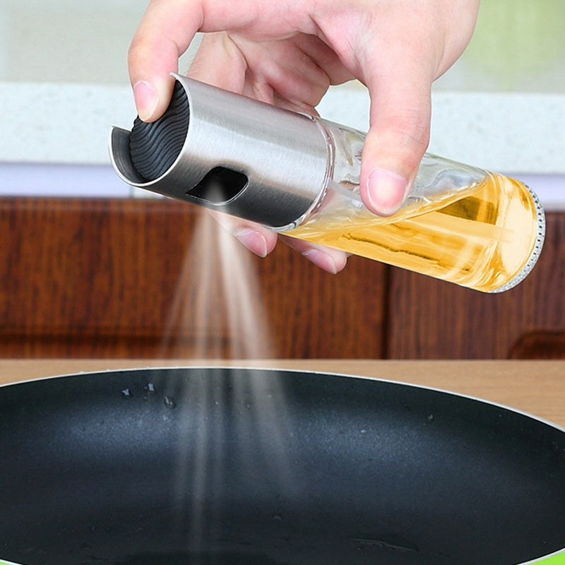 Fantastic Barbecue Frying Oil Spray Bottle Stainless Steel - Top Kitchen Essentials