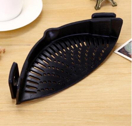 Fantastic Silicone Clip-on Strainer Draining Liquid Oil - Top Kitchen Essentials