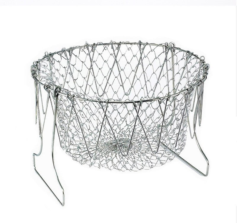Fantastic Multifunctional Deep Fry Basket Stainless Steel  Frying Cooking Washing - Top Kitchen Essentials