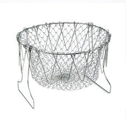 Fantastic Multifunctional Deep Fry Basket Stainless Steel  Frying Cooking Washing - Top Kitchen Essentials