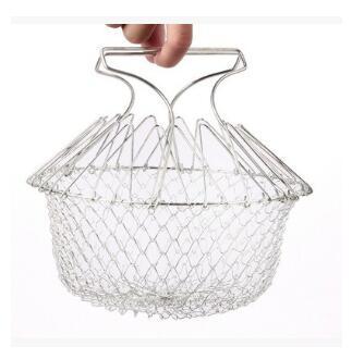 Fantastic Multifunctional Deep Fry Basket Stainless Steel  Frying Cooking Washing - Top Kitchen Essentials
