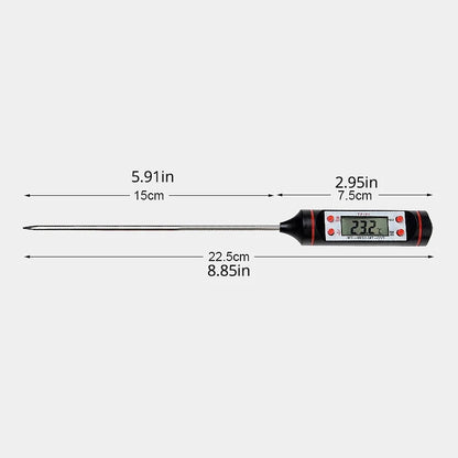 Fantastic Digital Food Thermometer Electronic Kitchen Cooking Baking Digital Display Stainless Steel - Top Kitchen Essentials
