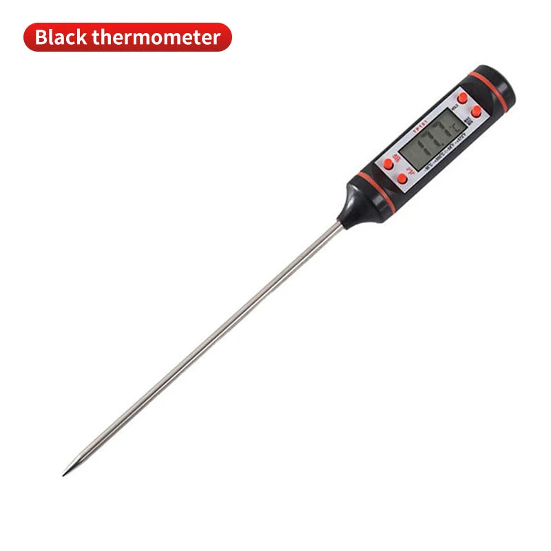 Fantastic Digital Food Thermometer Electronic Kitchen Cooking Baking Digital Display Stainless Steel - Top Kitchen Essentials